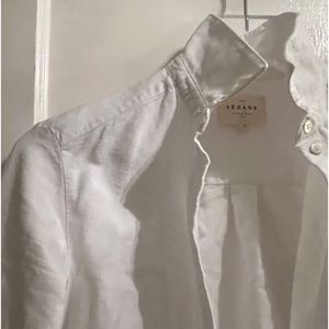 Sezane Cotton Button Down, Size 32